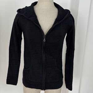 Barefoot Dreams Black Hooded Sweater